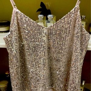 Beautiful gold sequin camisole